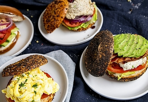 Breakfast Toasted Bagels & More